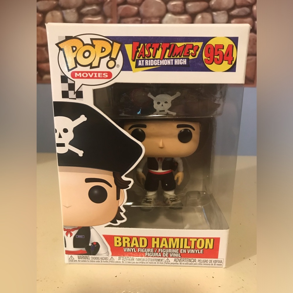 MINT~Funko~Pop! Movies~Brad Hamilton Fast Times Ridgemont High #954-Vinyl Figure